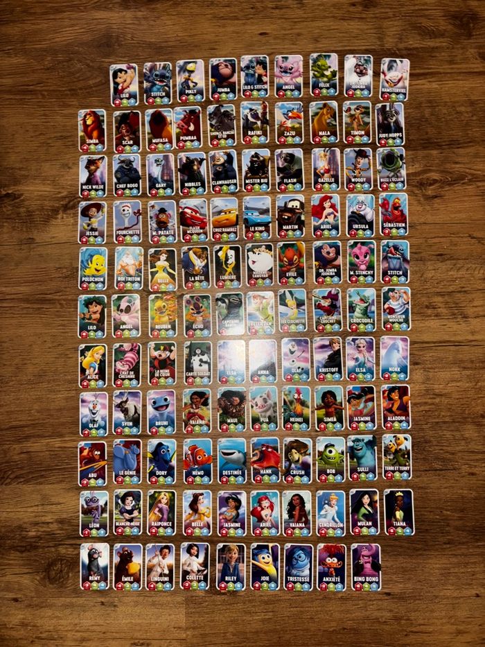 Collection complète Disney - 108 cartes