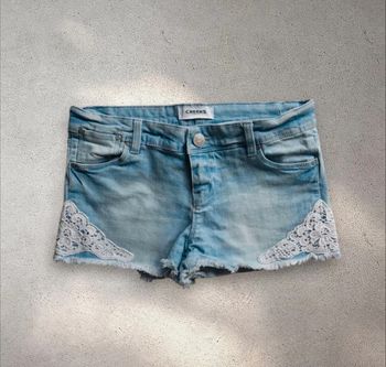 Short en jean et détails dentelle CREEKS taille 36
