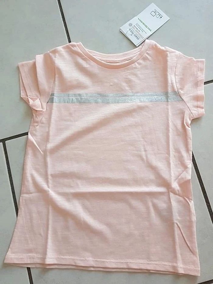 T-shirt rose Vertbaudet - photo numéro 3
