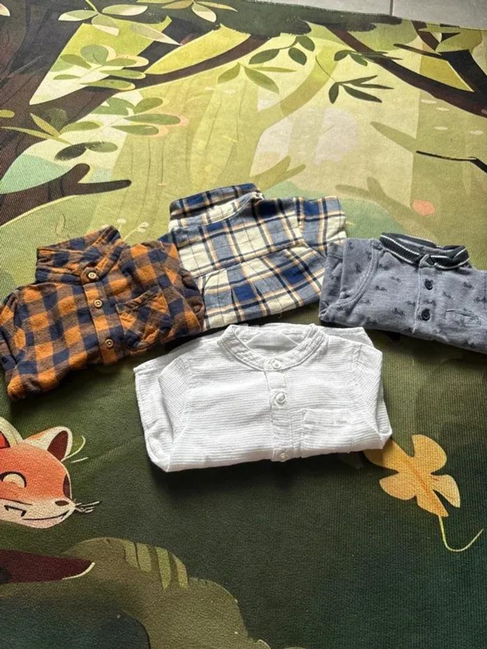 Lot chemise/polo manches longues 3 mois