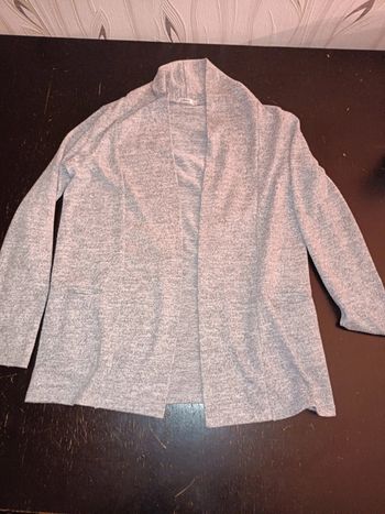 Gilet gris fille
