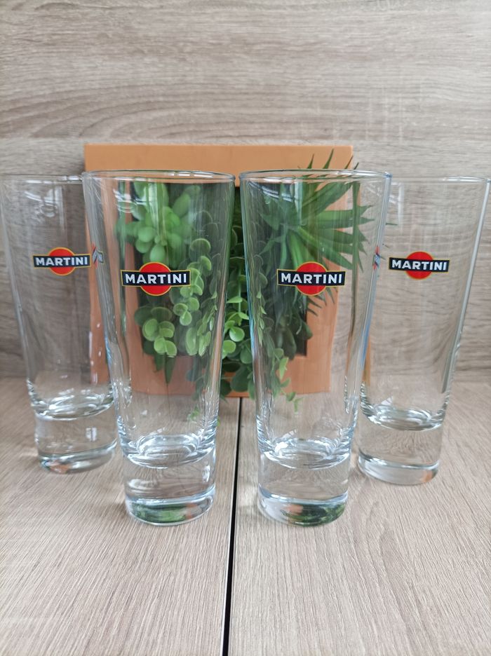 Lot 4 verres Martini - photo numéro 2