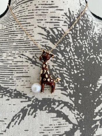 Collier fantaisie doré « Girafe »