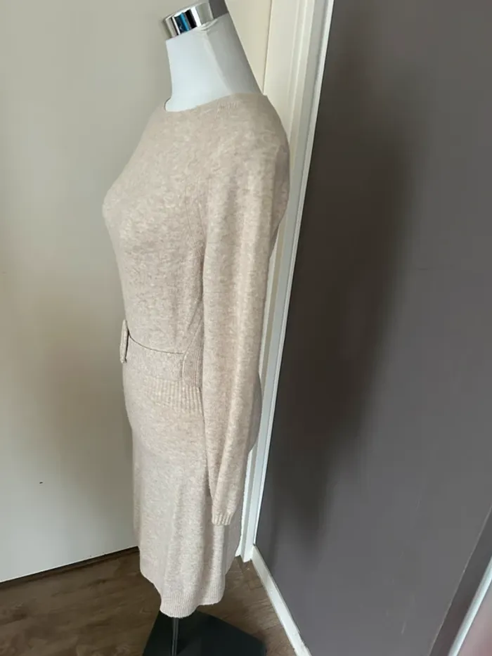 Morgan robe pull beige, crème femme, taille M/38 - photo numéro 3