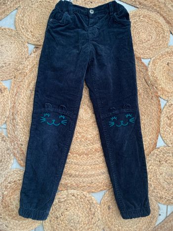 Pantalon en velours marine Vertbaudet 8 ans