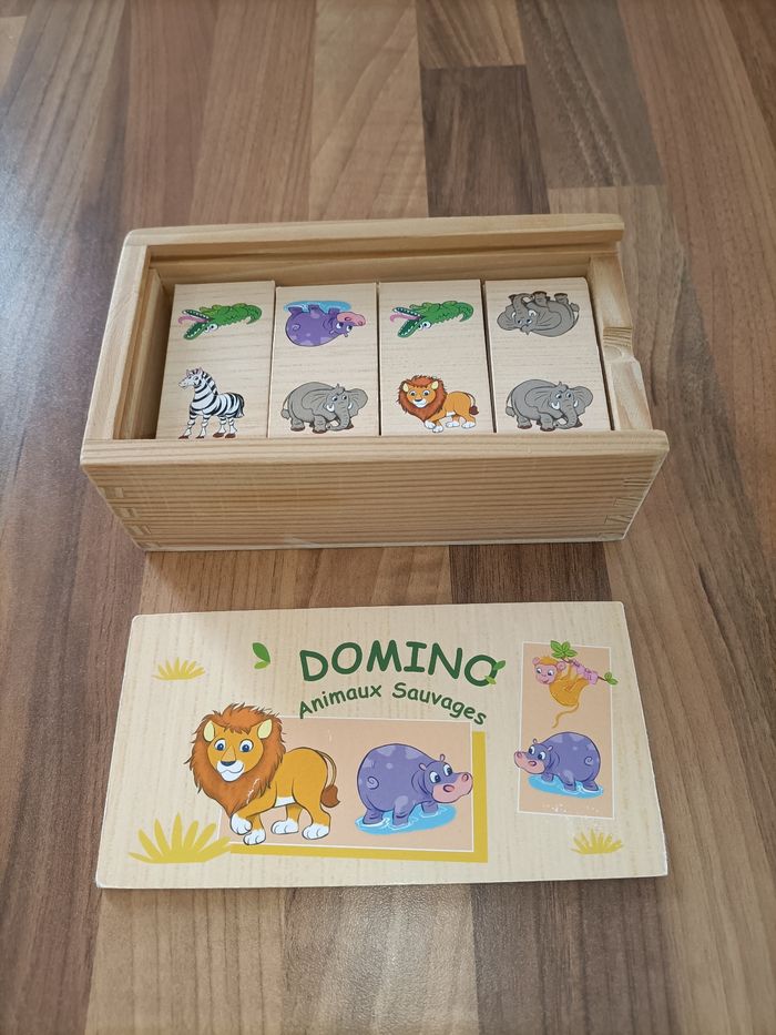Domino animaux de la savane bois - photo numéro 3