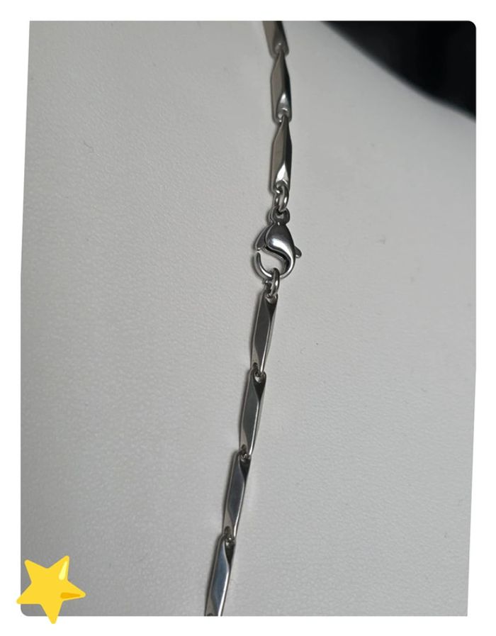 Collier monomen avec boite en acier inoxydable 50cm - photo numéro 4