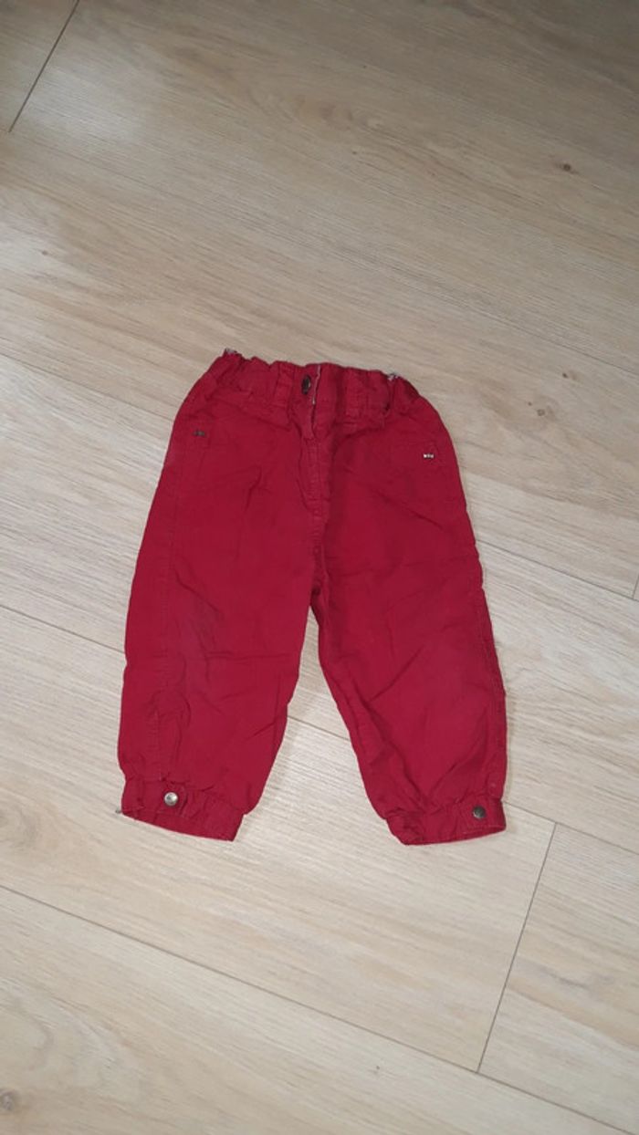 Pantalon toile t 12 mois