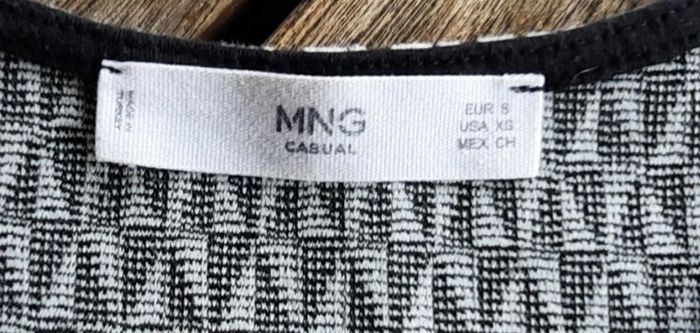 Robe noire et blanche Mango S - photo numéro 3
