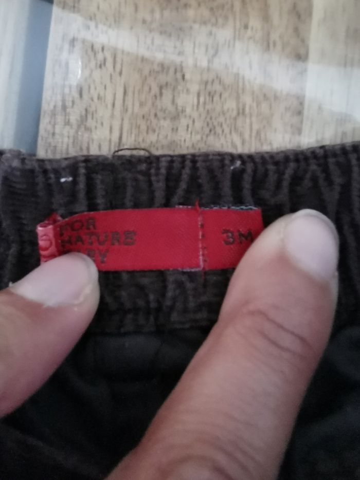 Jupe velours bébé fille taille 3 mois benetton - photo numéro 3