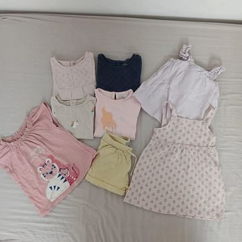 Lot 8 pièces été 18m fille