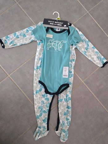 Ensemble pyjama + bodie petit bateau