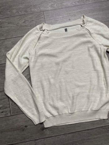 Pull naf naf crème et argent S