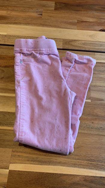 Pantalon velours rose