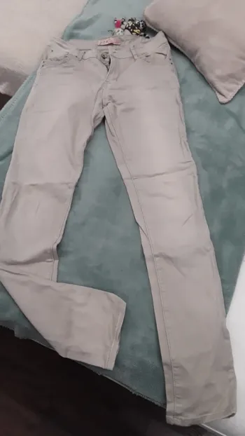 Pantalon  beige coton