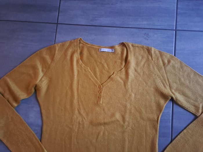 Top fin moutarde Gemo Taille M - photo numéro 5