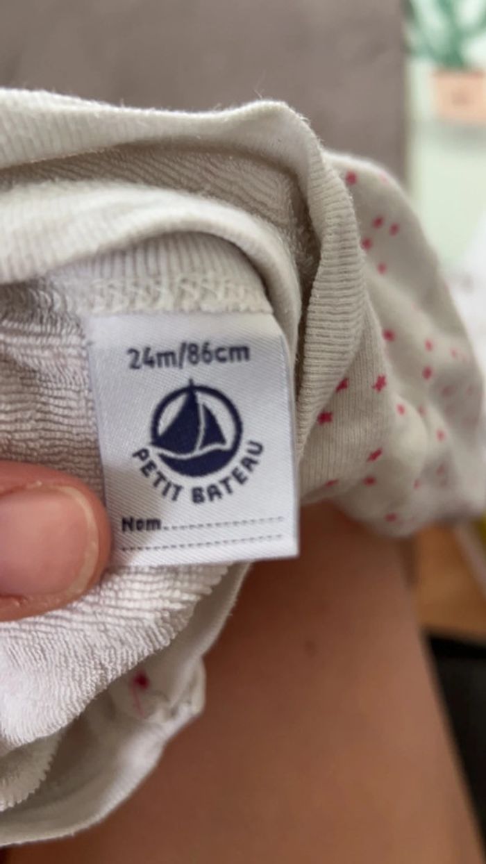 Pyjama petit bateau taille 24 mois - photo numéro 3