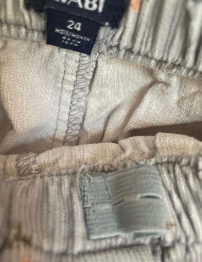 Pantalon velours léger 24mois Kiabi - photo numéro 3