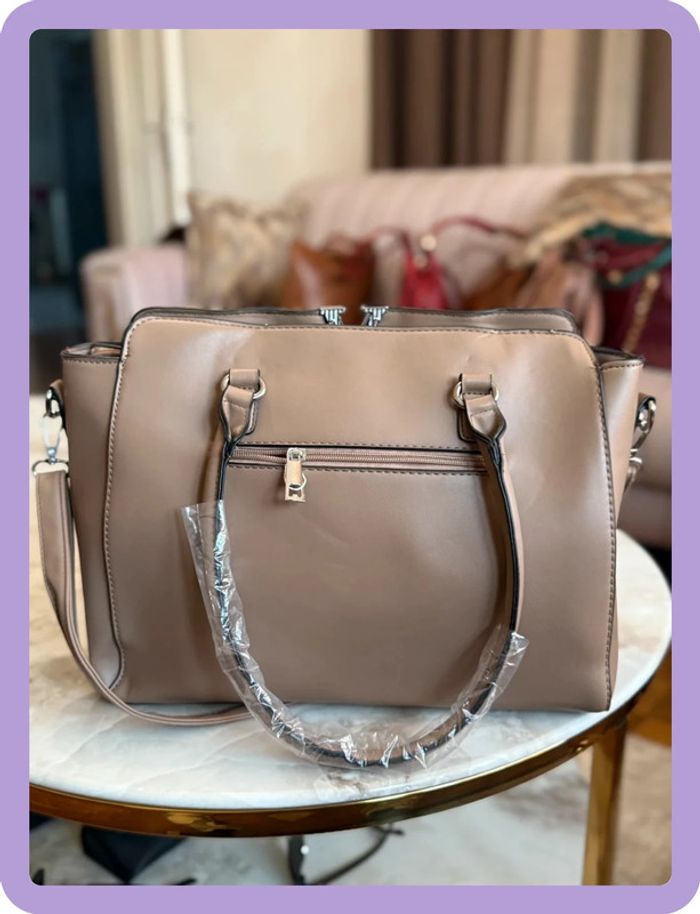 Sac à main taupe - photo numéro 2