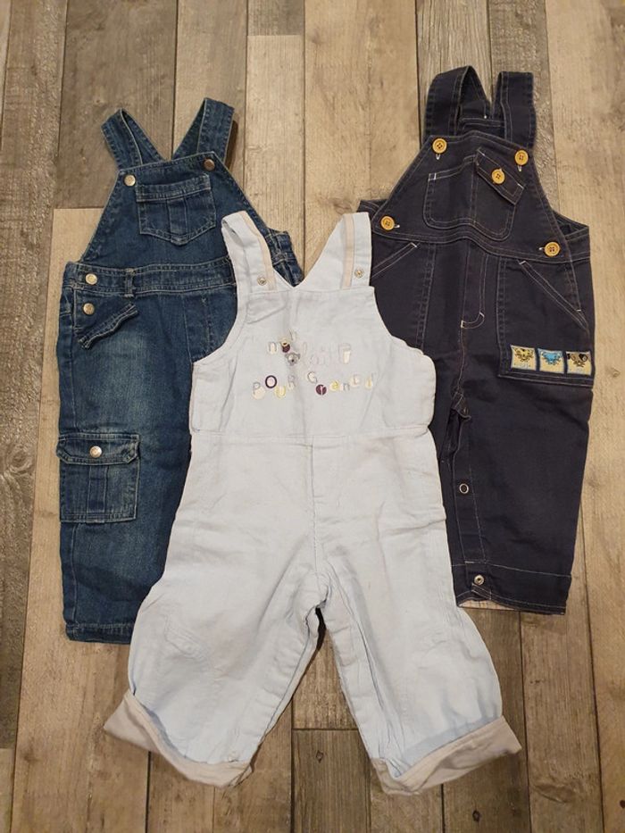 Lot de 3 salopettes