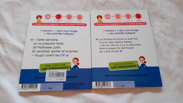 Lot de 2 livres je suis en cp - photo numéro 3