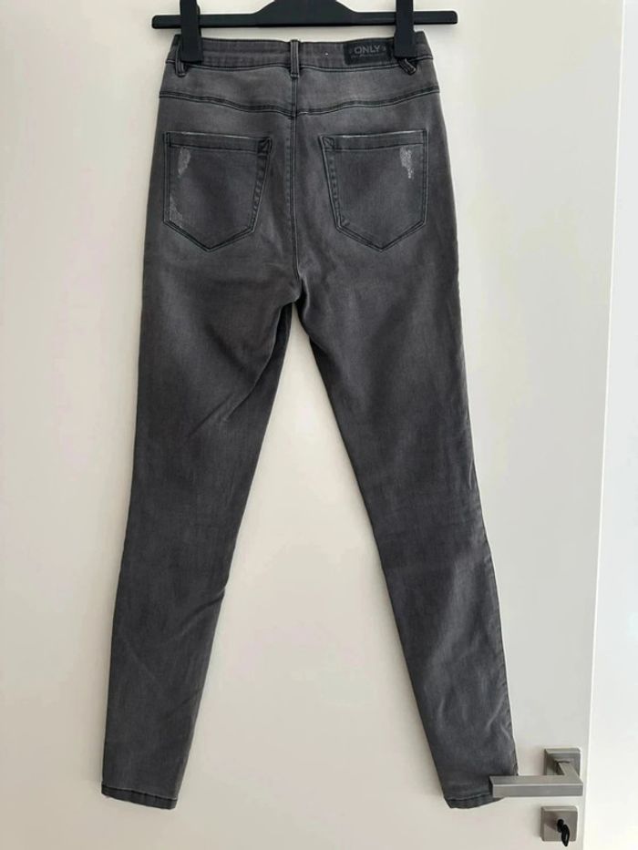 Jean Only skinny gris femme – Taille haute S/34 only & stretch, ultra flatteur - photo numéro 5