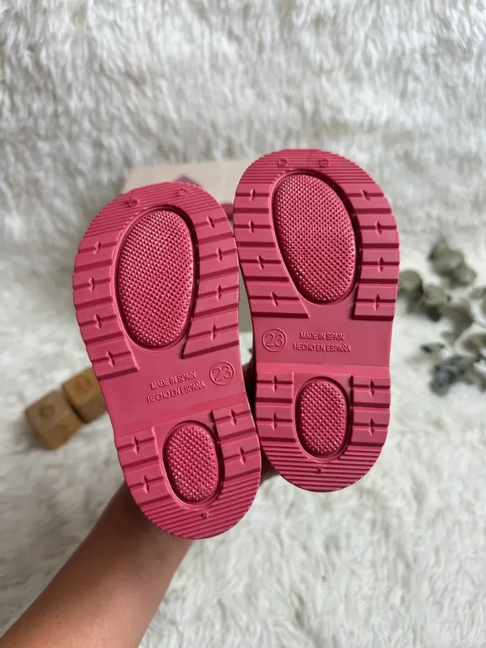 Paire de botte de pluie rose Igor taille 23 - photo numéro 4