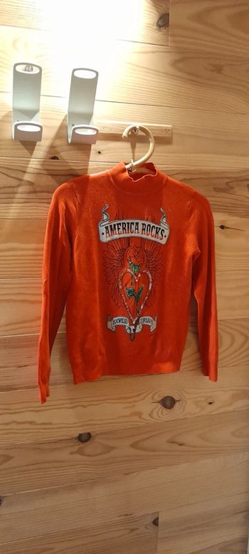 Sweat-shirt rouge T 36