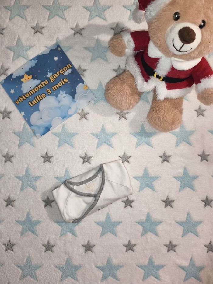 Bodie manches longues Brioche blanc mixte taille 3 mois - photo numéro 4