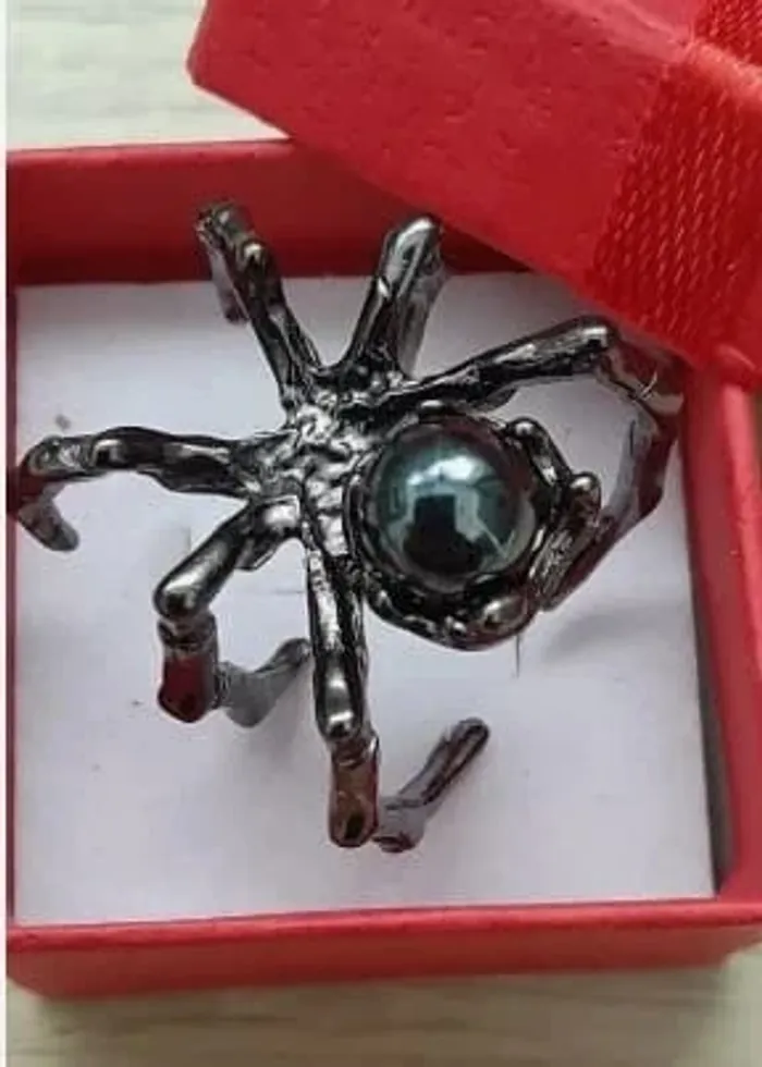 Bague Araignée, couleur Noire ou Argentée, style Gothique, réglables - photo numéro 3