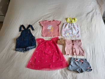 Lot affaires bébé fille 3 ans été petits prix