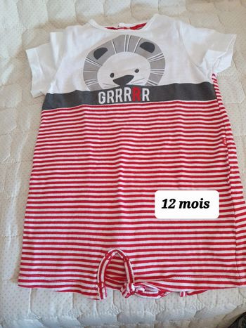 Body petit lion 12 mois