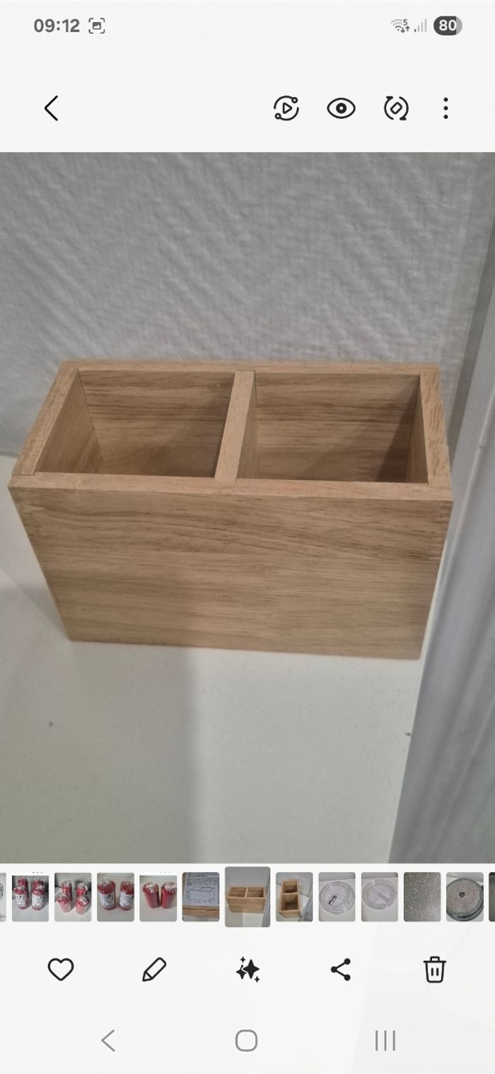 Boîte de rangement en bambou