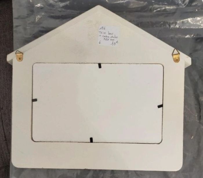 Toise en bois et cadres photos neuf - photo numéro 3