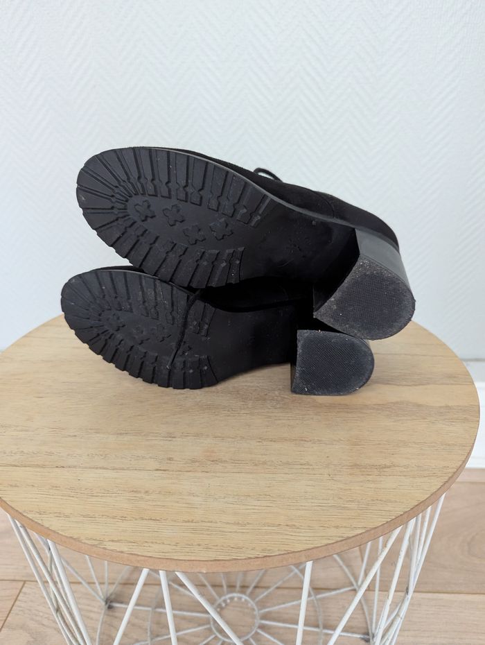 Chaussures à talons noires en daim – La Halle – Taille 37 - photo numéro 6