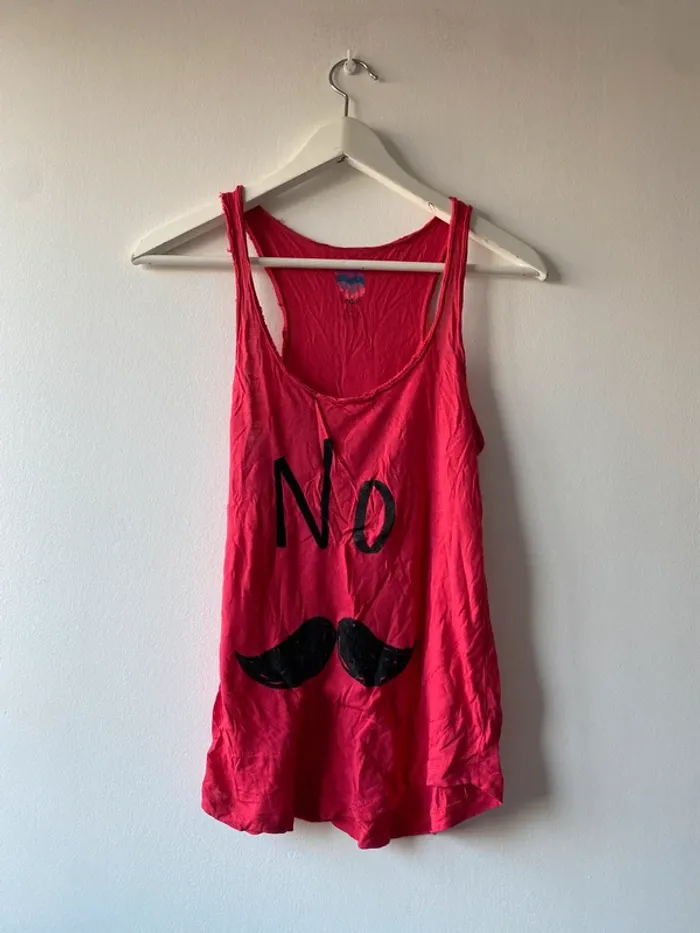 Débardeur rouge « No » Undiz taille S