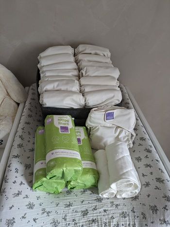 Pack de 15 couches lavables taille unique 0-3 ans