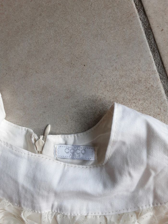 Robe festive ou ceremonie été blanc / crème T. 18 mois - photo numéro 4