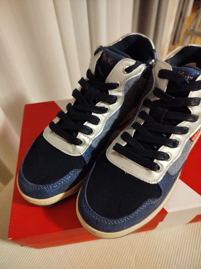 Chaussures Kickers sneakers Haut Kicklax Marin garçon 35 - photo numéro 2