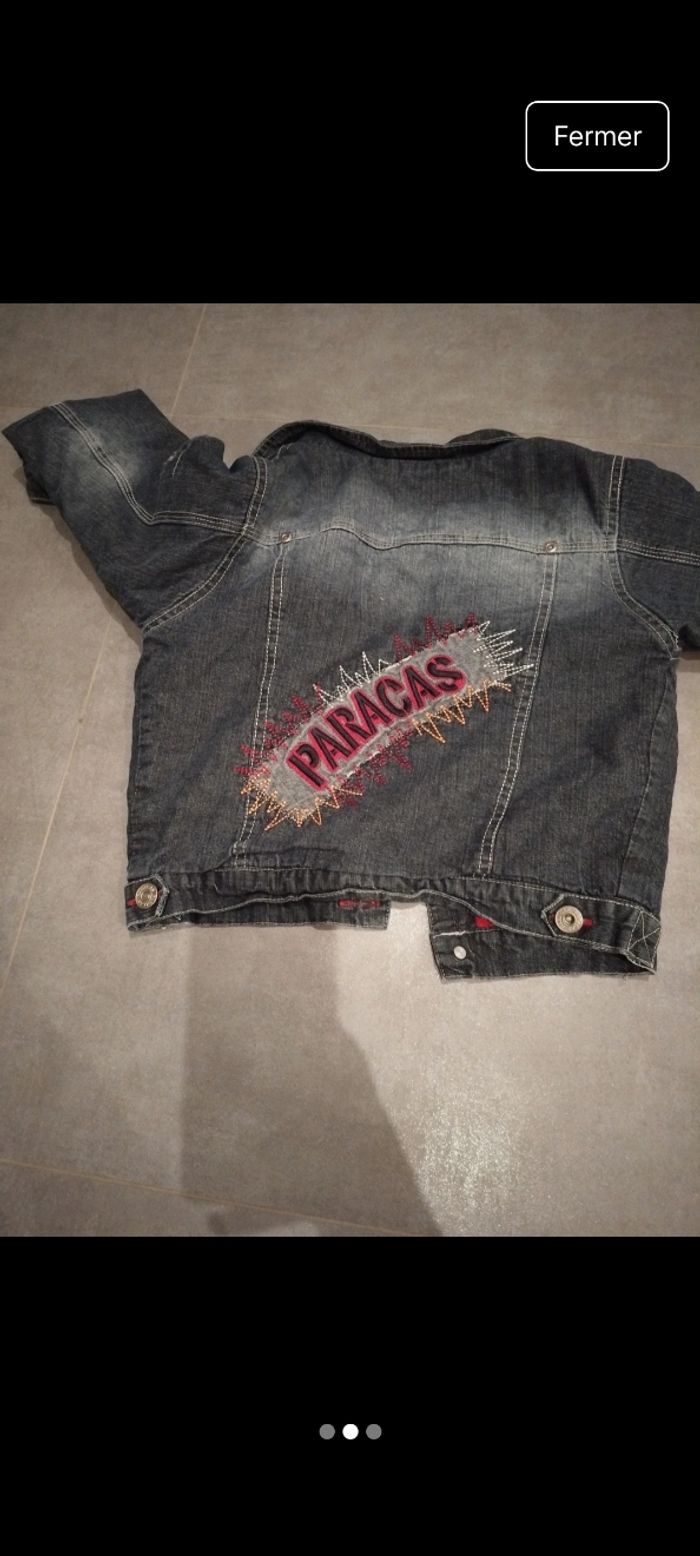 Veste en jeans taille 5 ans - photo numéro 2