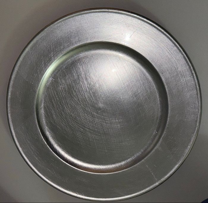 Sous-assiette dore et argente - photo numéro 2