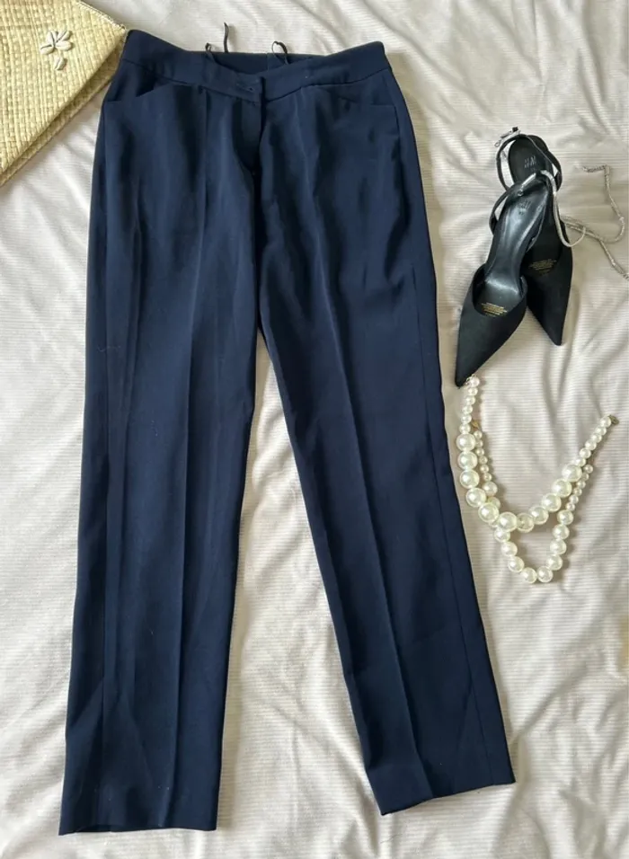 Pantalon bleu marine Ashley brooke taille 38