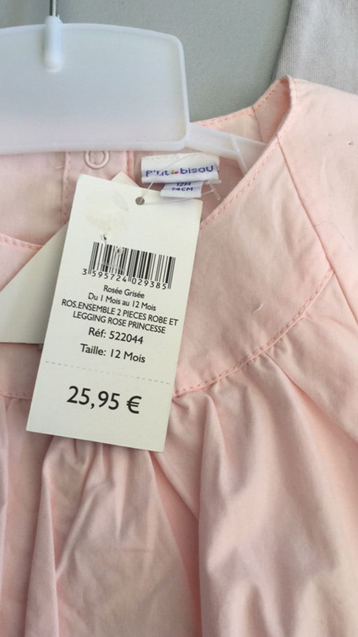 Ensemble tunique et leggings 12m P’tit Bisou neuf - photo numéro 5