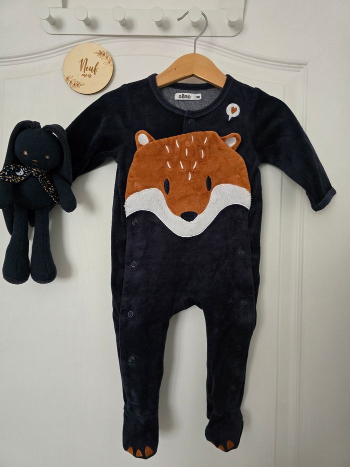 Pyjama velours renard