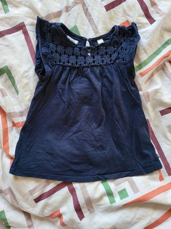 Tee-shirt manches courtes 8 ans bleu marine