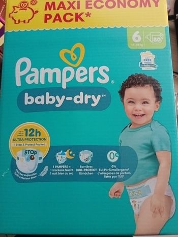 Couches pampers taille 6 
