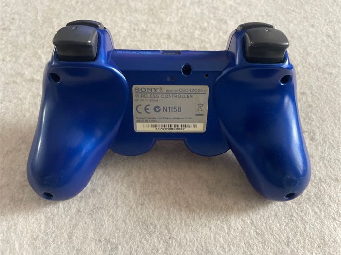 Manette PlayStation 3 PS3 Dualshock 3 Sixaxis 500 mA Officiel Très Bon État Bleu - photo numéro 5