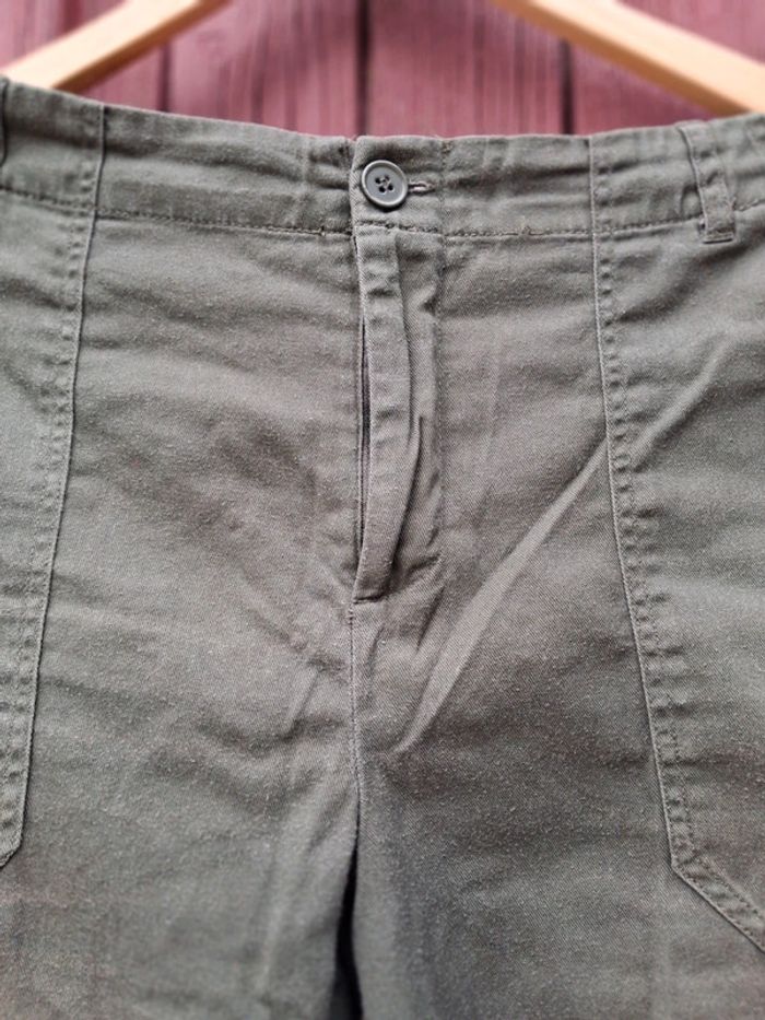 Pantalon en toile épaisse Bizzbee kaki - photo numéro 4