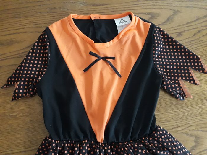 Déguisement robe orange et noire 7 - 10 ans Gifi - photo numéro 3