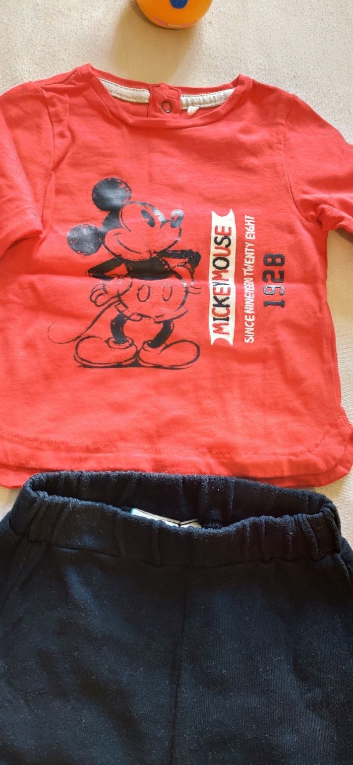 Ensemble Mickey bébé garçon 3 mois, - photo numéro 3
